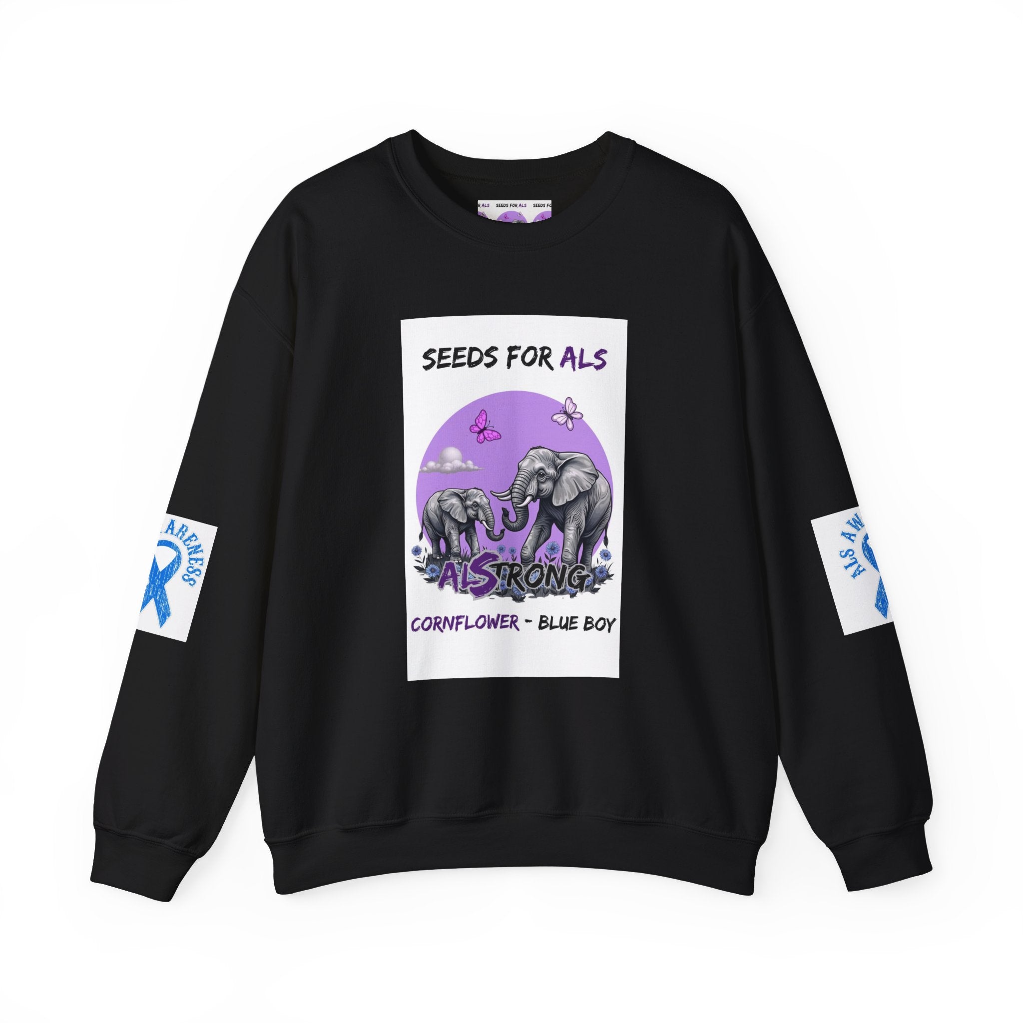 Comfort-Fit Crewneck Sweatshirt — Gildan 18000 Durable 50/50 Cotton-Poly Blend