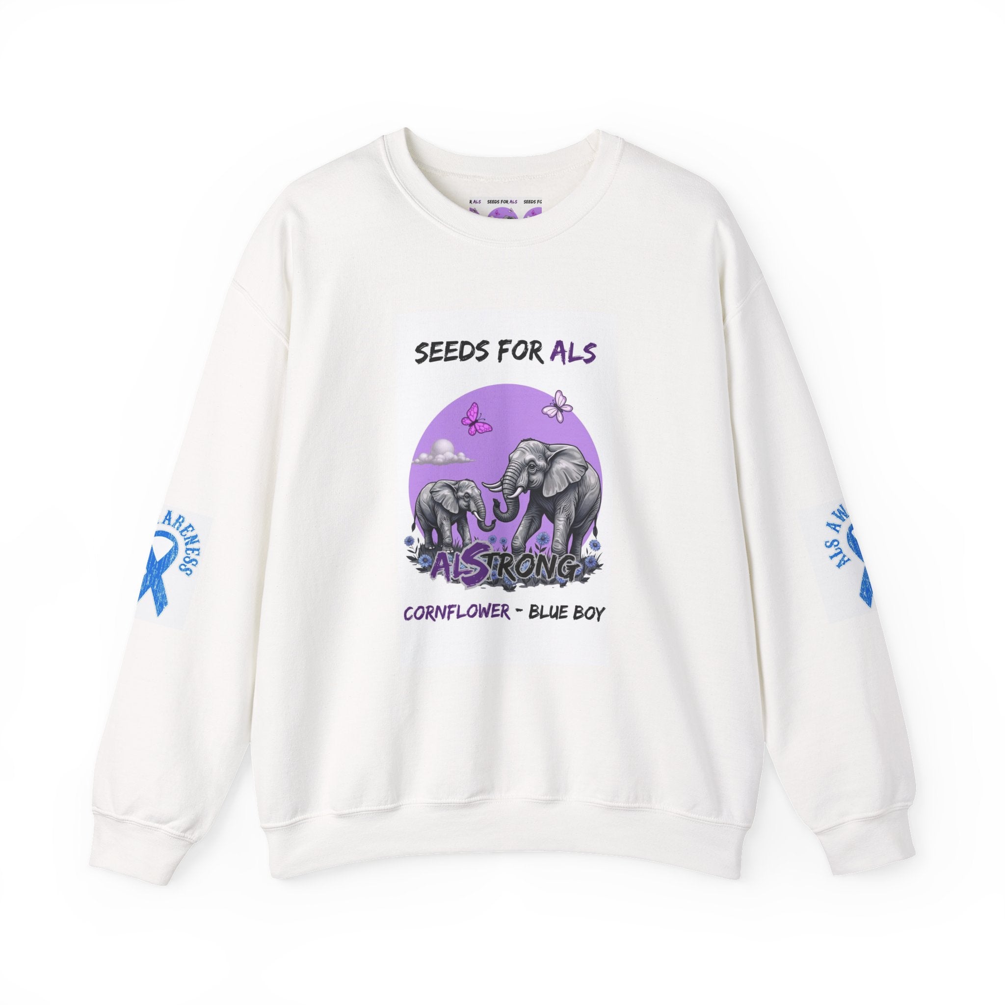 Comfort-Fit Crewneck Sweatshirt — Gildan 18000 Durable 50/50 Cotton-Poly Blend